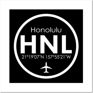 HNL, Daniel K. Inouye International Airport Honolulu Posters and Art